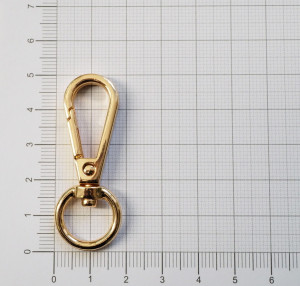 Карабин для сумки. Золото 13 мм