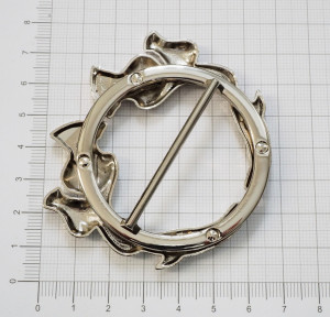 Пряжка "Чертополох" никель 47 мм